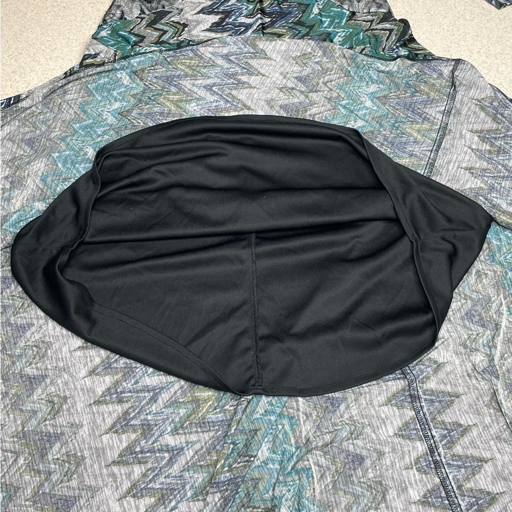 Monroe & Main Dress Zig Zag Long Sleeve Maxi Length Size 8 - Picture 10 of 13
